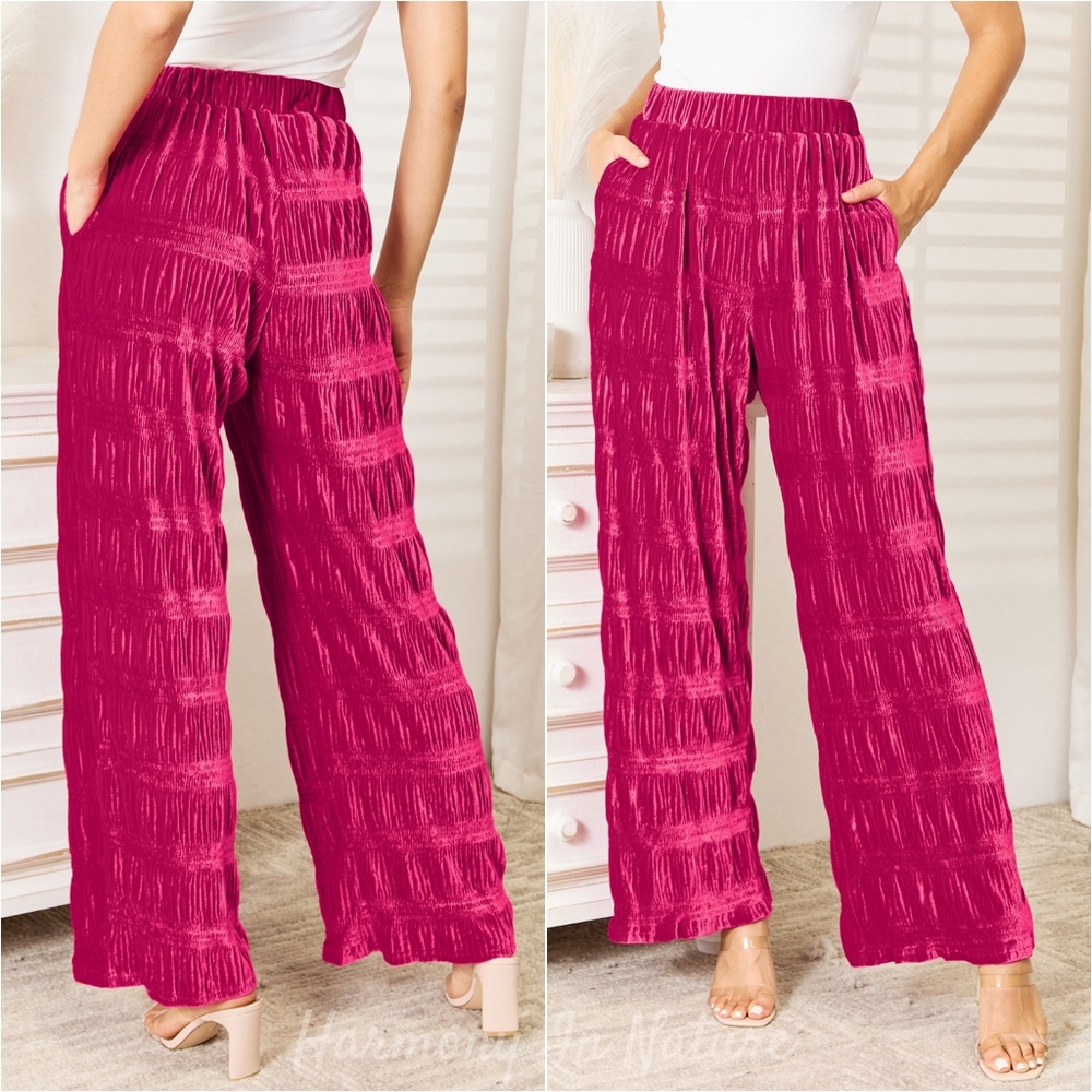 Tier Me Out Velvet Pants